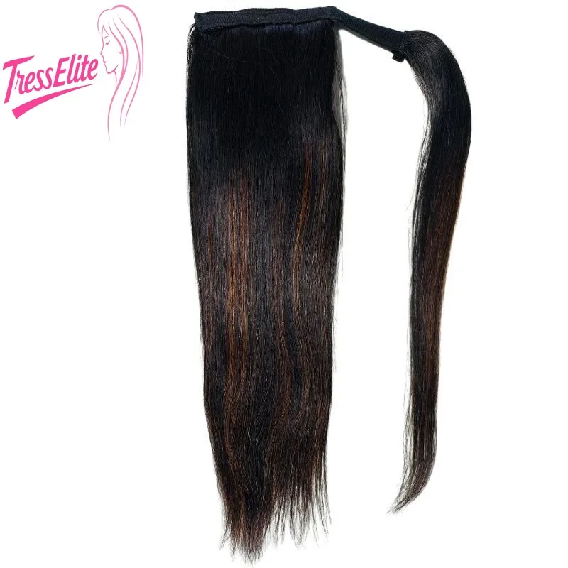 

Премиум Три уровня темно-коричневых натуральных волос Коричневый хвост Настоящие волосы на липучке Конский хвост Настоящие волосы могут быть окрашены в горячем состоянии Высокое качество