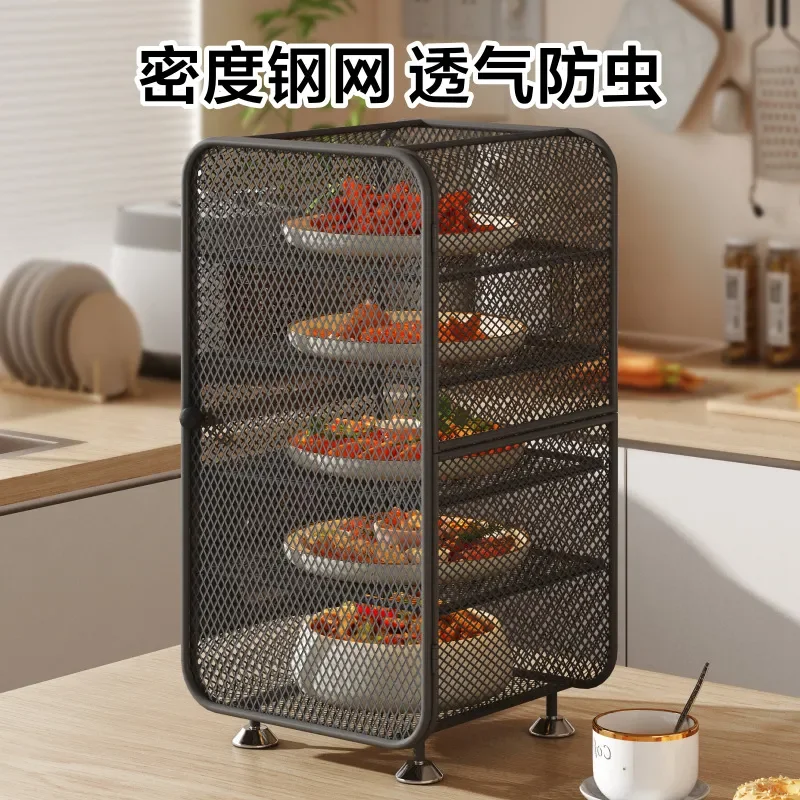Leftovers Storage Cabinet Breathable Insect Proof Cupboard Multi Layer Rack Kitchen Storage Organizer Shelf