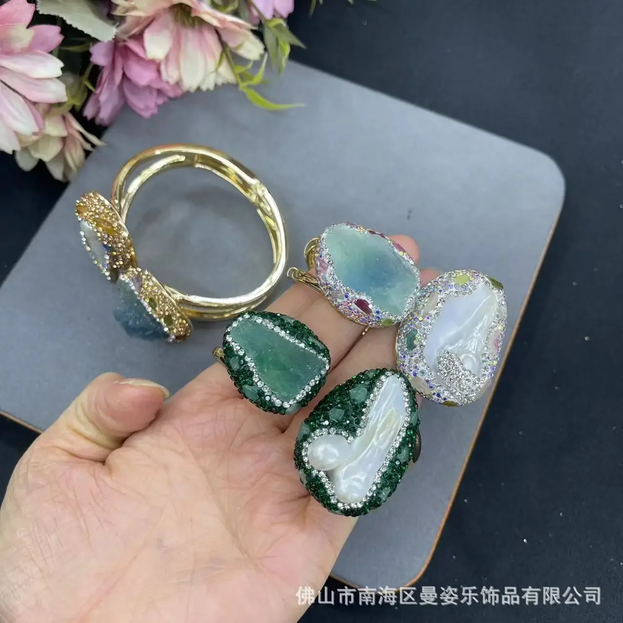 New natural colored orb stone jewelry baroque pearl bracelet e-commerce natural stone popular jewelry wholesale