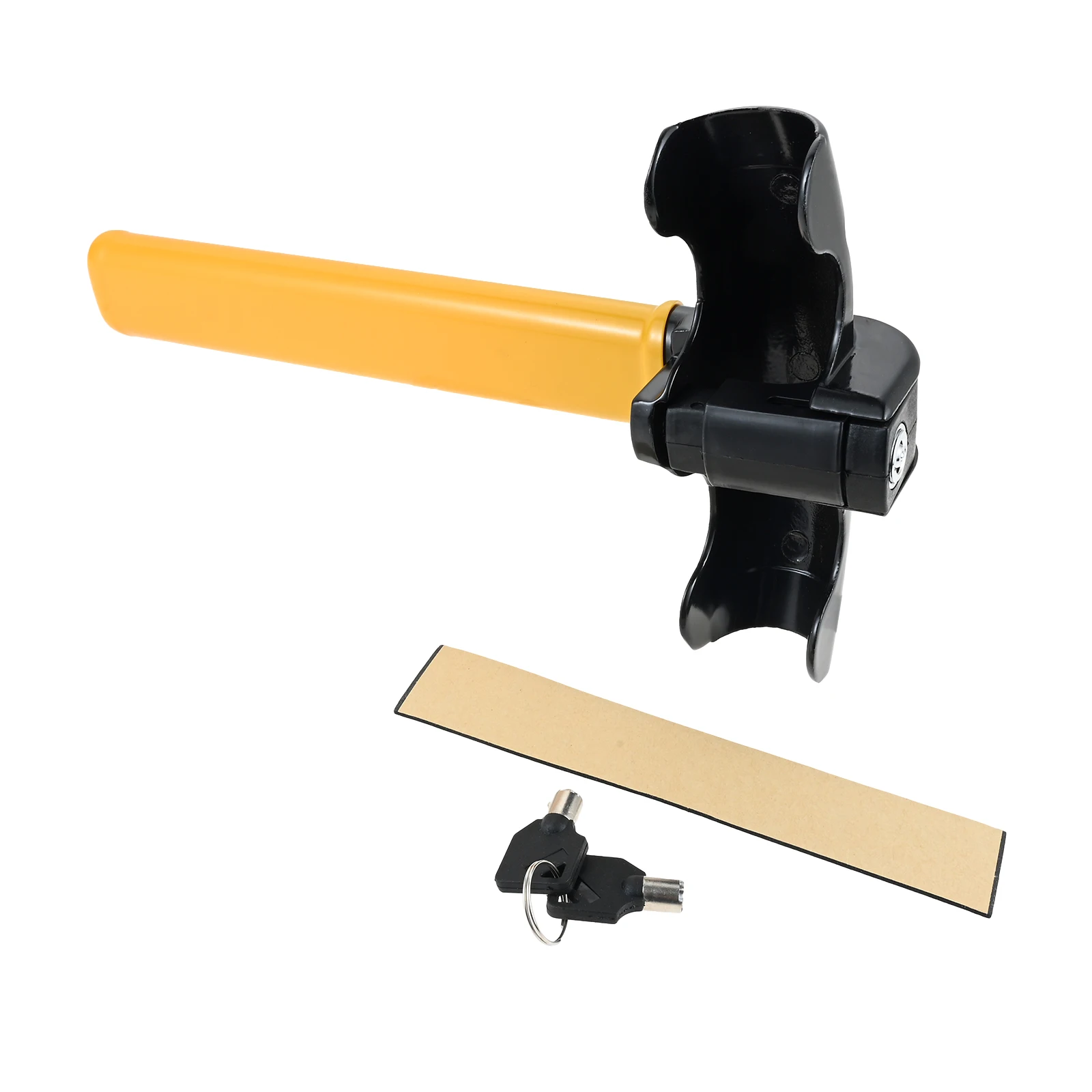 1pc Car Steering Wheel Anti-theft Lock with 2 Keys Iron Fit for Most Steering Wheels Plum Blossom Lock Automobile Accessories