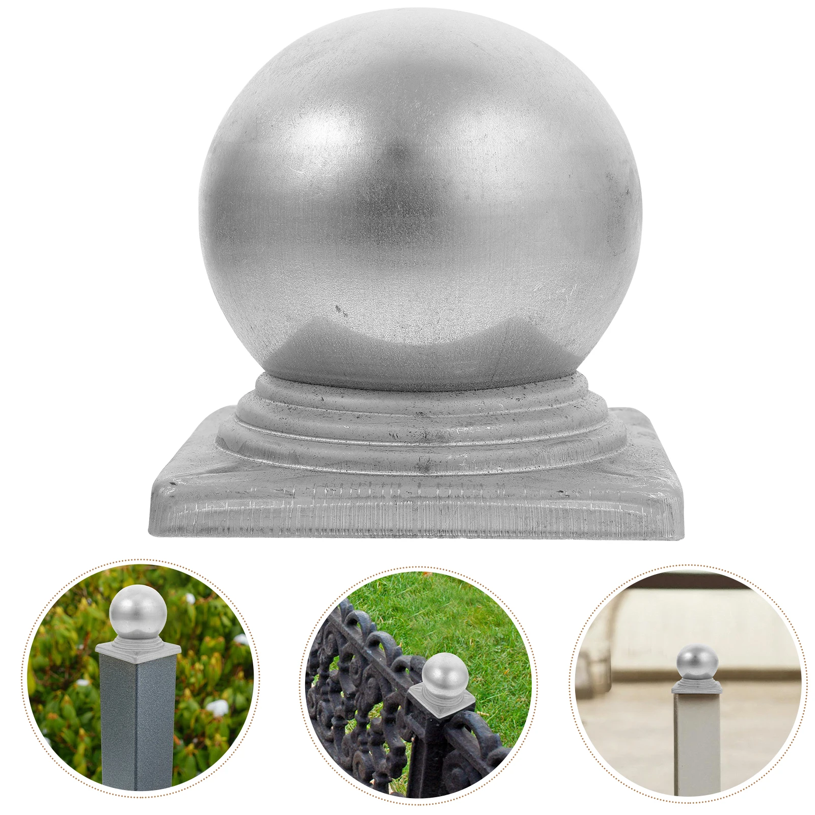 

Square Tube Column Cap Post Caps Fence Cover Zinc Steel Durable Waterproof Easy Installation Fence Supply Replacement Finials
