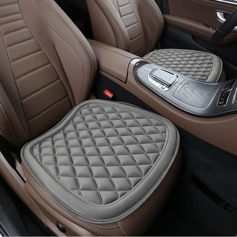 1 PC เบาะนั่งรถยนต์เบาะนั่งคนขับ Comfort Memory Foam ยางกันลื่นยานพาหนะสํานักงานเก้าอี้รถบ้าน Pad ฝาครอบที่นั่ง