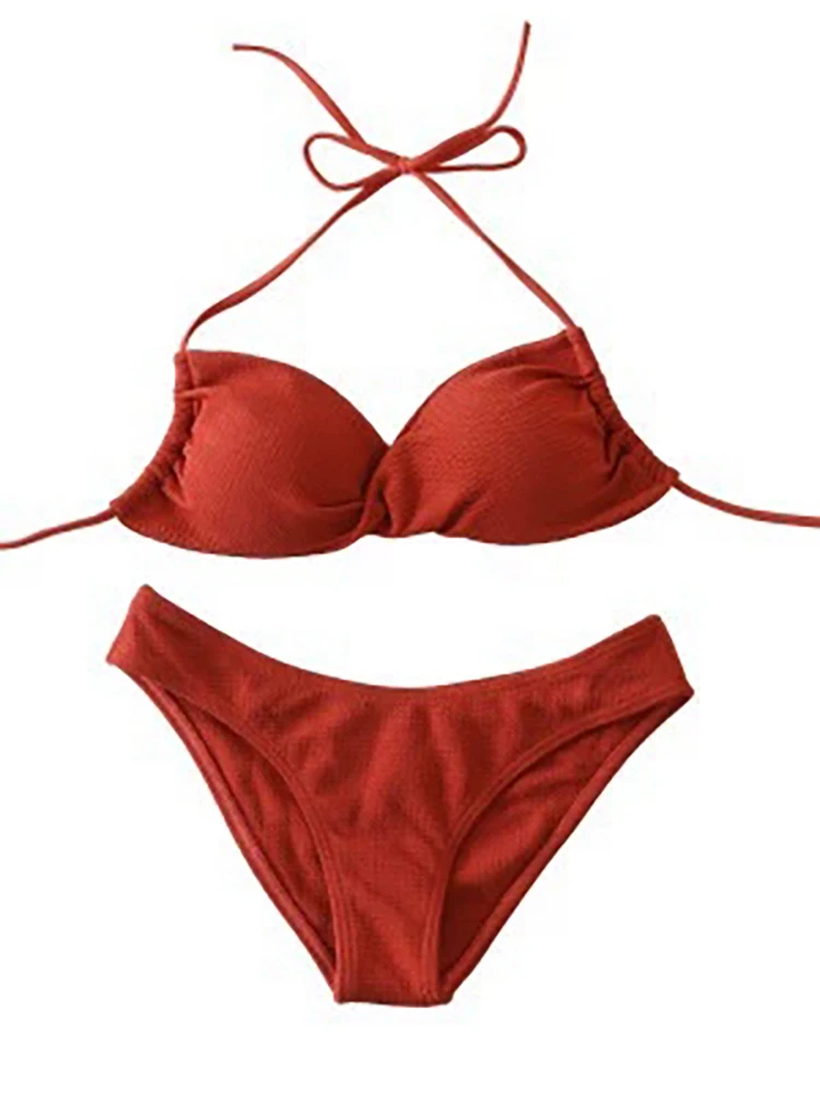 

Горячий сексуальный комплект бикини с треугольными чашечками, купальник для молодых женщин, женский купальник, купальный костюм, бандажная пляжная одежда, пляжное плавание, горячий источник