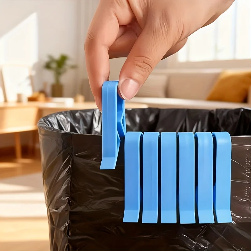 7-Pack Garbage Clips/bag Holders, Durable Kitchen Accessories for Easy Trash Management, Essential Home Organization Tools