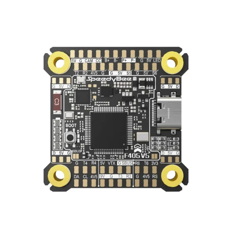 SpeedyBee F405 V5 Flight Controller & 50A ESC Stack | With Bluetooth WiFi App for Betaflight FPV Drone Racing