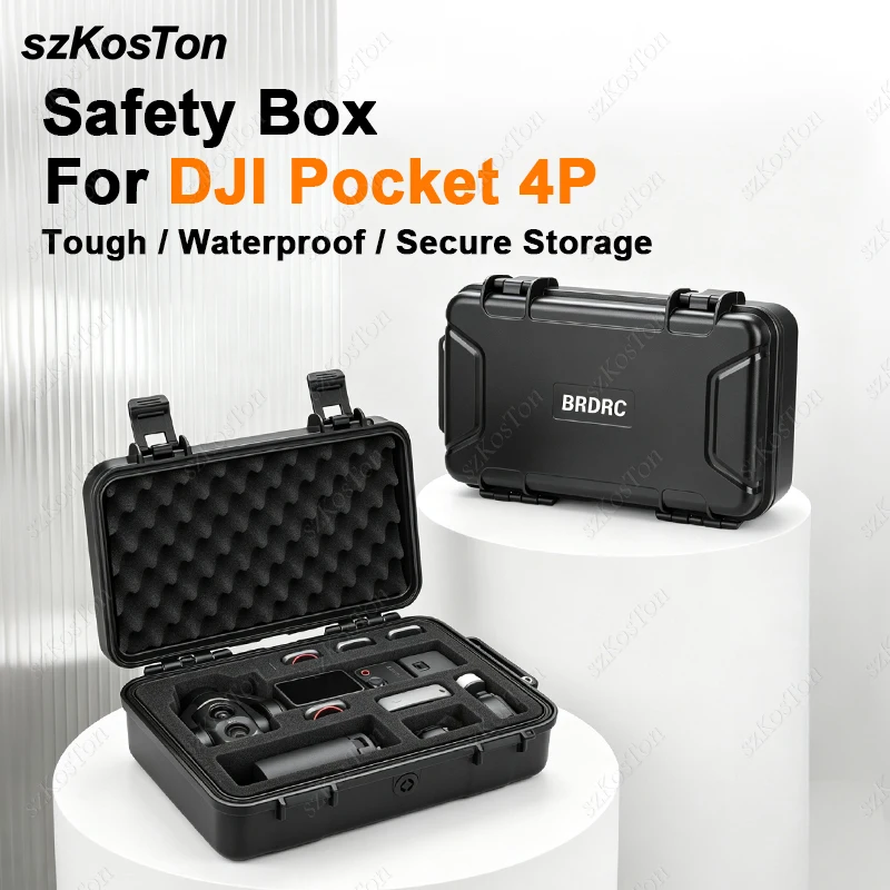 For DJI Pocket 4P Waterproof Hard Case Portable Carrying Case Anti-scratch Travel Box For DJI Osmo Pocket 4P Camera Accessories