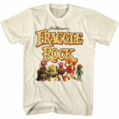 เสื้อยืดชายร็อค fraggle ของ Jim henson ตัวละครหุ่นกระบอก