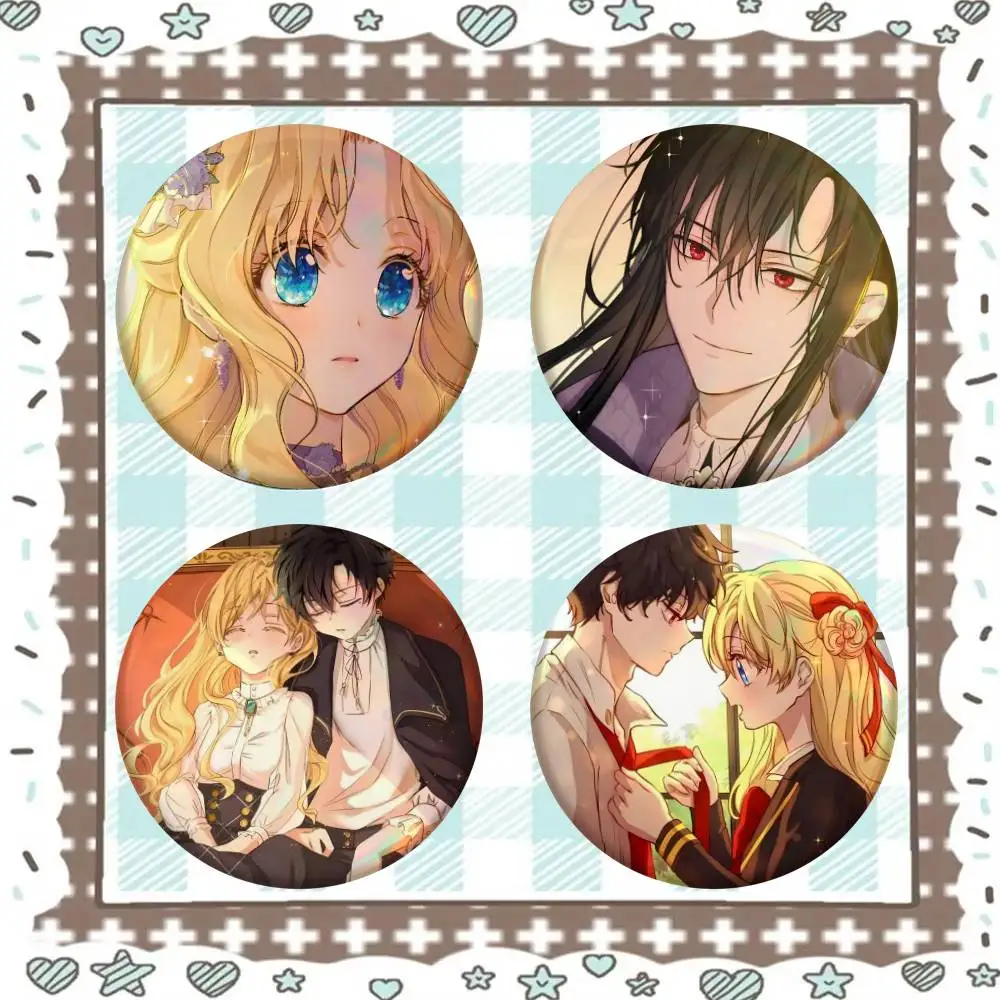 W-Who Made Me A Princess Anime Badge Tinplate Meme Round Brooch For Hat Bag Creative Lapel Jewelry Accessories Gifts