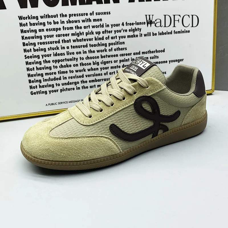 

Кроссовки, повседневные мужские дизайнерские туфли в стиле ретро, модные кроссовки из кожи из микрофибры, дышащие кроссовки на платформе увеличенной высоты