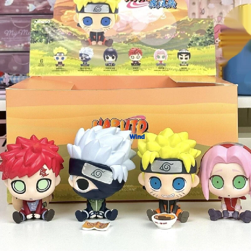 

Подлинная сидячая серия Наруто Шиппуден, слепая коробка Наруто, модная игра, кукла ручной работы, сюрприз, настольный автомобиль, украшение, подарки на день рождения