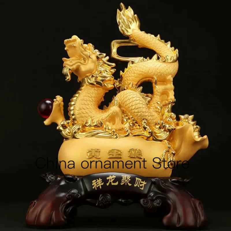 

Chinese Dragon Feng Shui Ornaments To Attract Wealth Dragon Decoration Home Living Room Bedroom Office Figurines