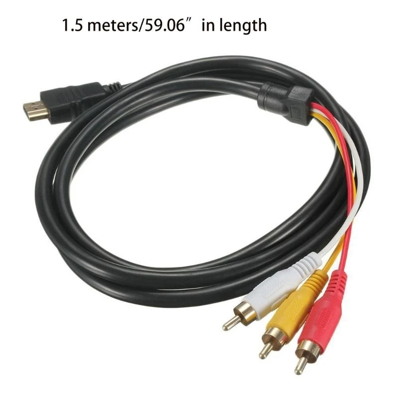 Профессионал для -мужчин до 3RCA AV Cable Cable Adapter Connecter DVD -приемники HDTV