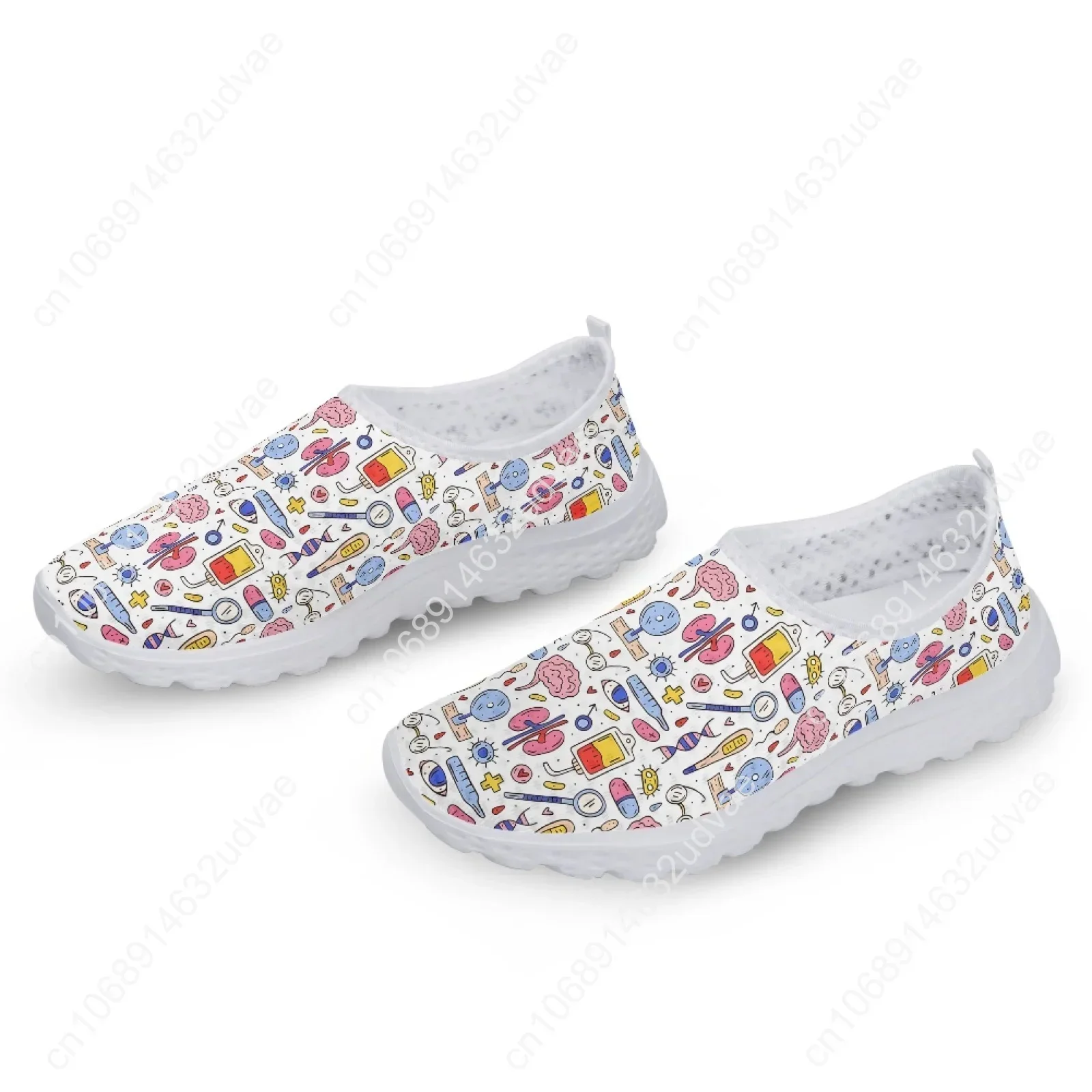 Nursing Shoes For Women Summer Breathable Medical Nurse Shoes Comfortable Mesh Shoes Lightweight Home Walking Shoe