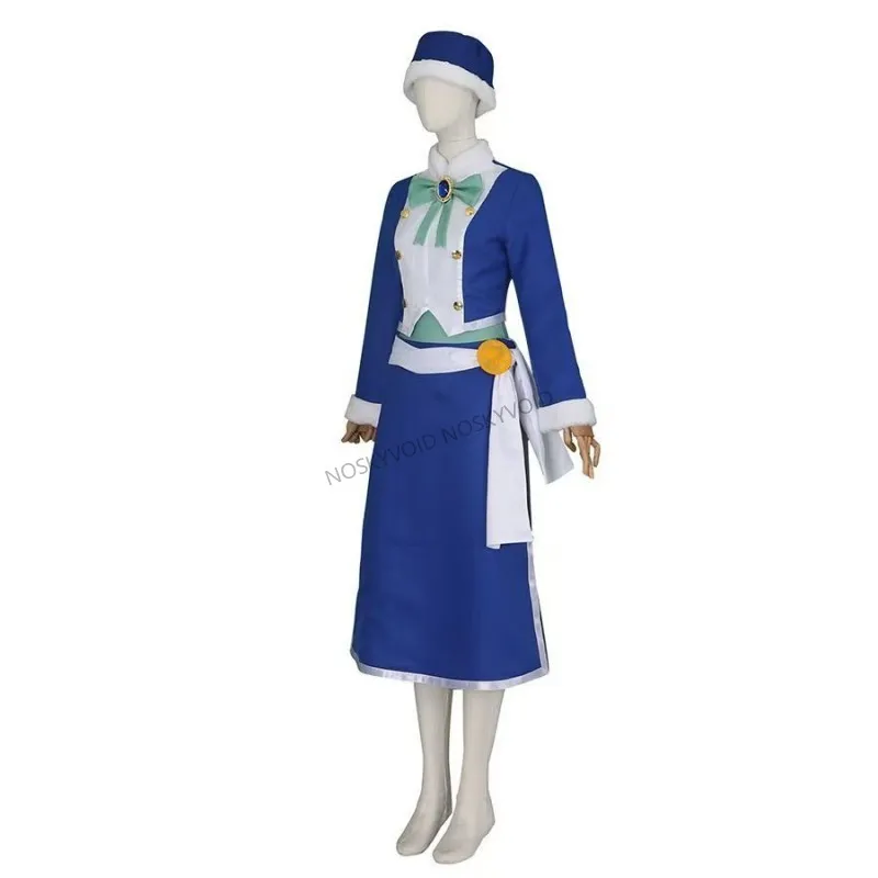 Fairy Tail Juvia Lockser Cosplay Costume Wigs  Wizard Girl Ame Onna Anime Clothing Women Size Halloween Party Juvia's Dress Up view 3