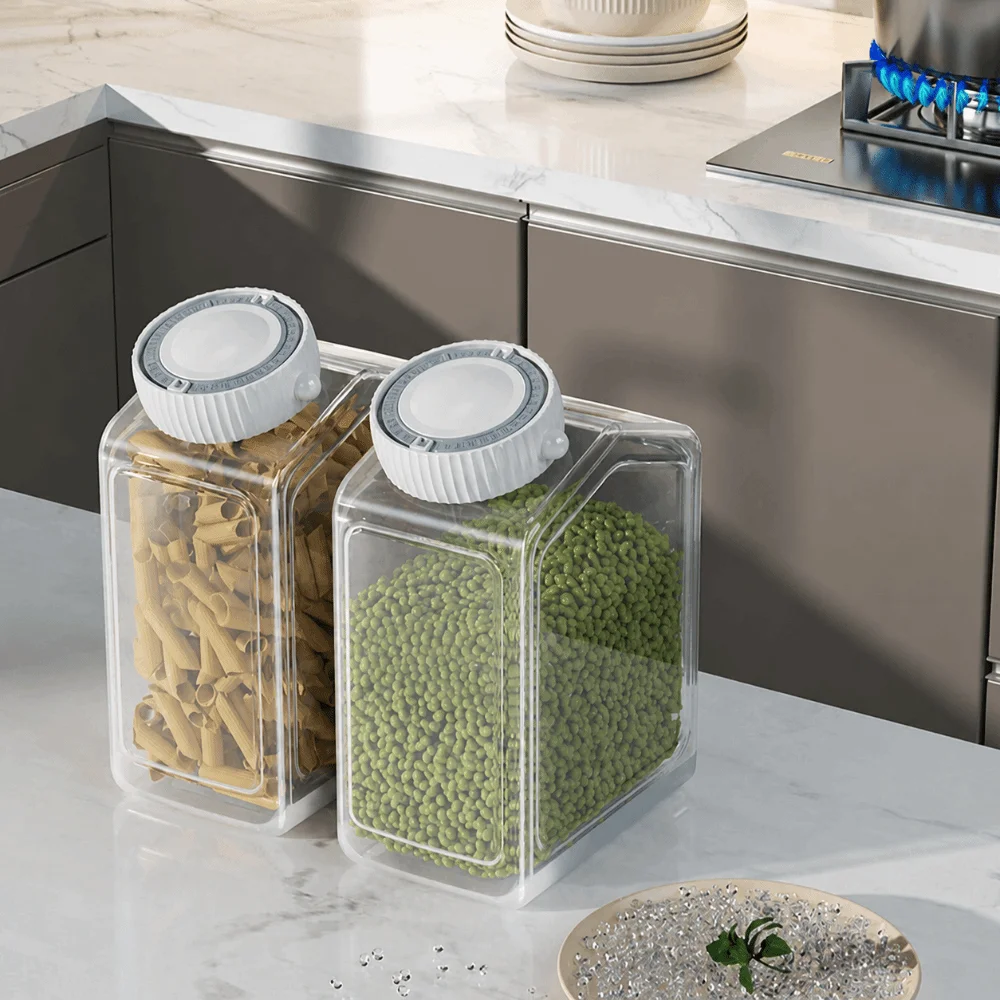 Salad Jar Thickened Sealed Jars Leak-Proof Bug Proof Storage Container Moisture Proof Lidded Storage Box Travel 4