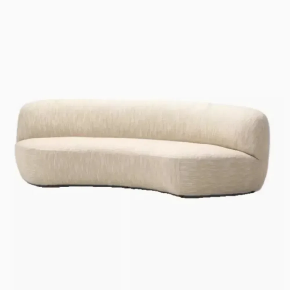Light Luxury High Quality Curved Sofa Lounge Corner Italiano 3 Seater Couch Ergonomic Relax Adults Canape Salon Home Furniture