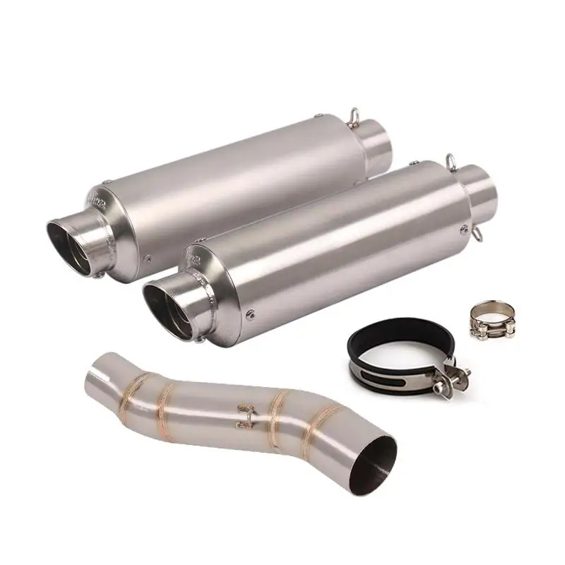 

51MM Exhaust Pipe FOR HONDA CBR300R 2013-2021 CB300F 2015-2021 Motorcycle Escape Muffler Mid Link Pipe With DB Killer Slip On