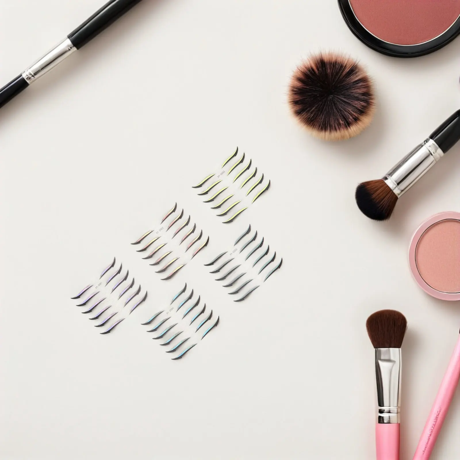 10 Hojas de Pegatinas de Delineador de Ojos con Purpurina, Herramienta de Maquillaje para Mujer, Resistente a Manchas, de Larga Duración, para Festivales, Carnavales, Fiestas de Graduación, Sombra de Ojos