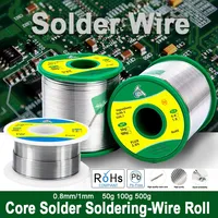 500G/100G/50G CF-25 Solder Wire Tin 0.8/1.0mm Roll Clean Rosin Welding Core Soldering Wire Flux Reel Tube