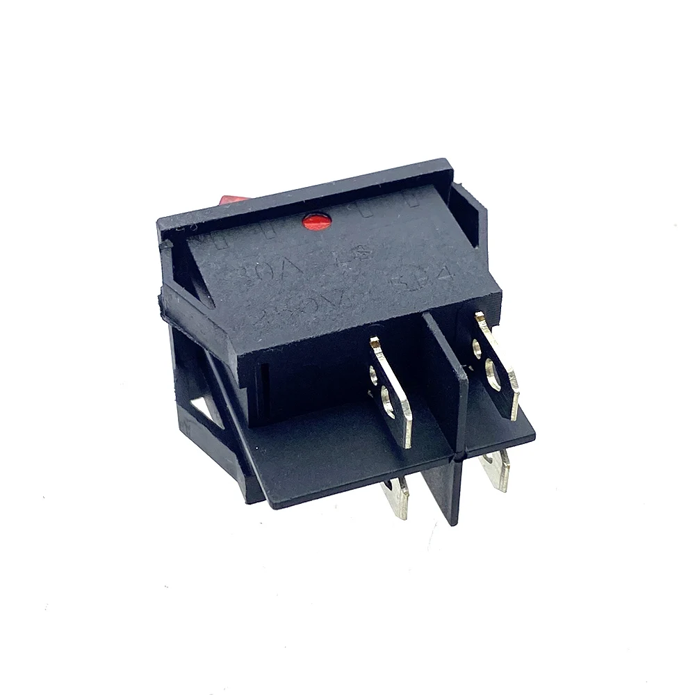 Latching Rocker Switch ON OFF 2-Way 4-Pin Embedded High Current AC 250V 30A 5E4 Electrical equipment  Power Switch