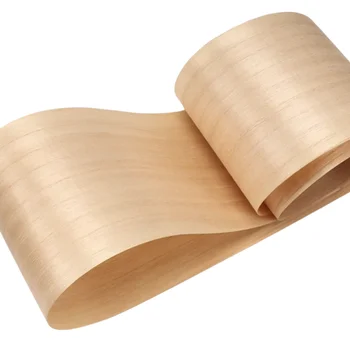 Lengte: 2,5 meter Breedte: 180 mm Dik: 0,25 mm Natuurlijk Paulownia-houtfineerblad Veelzijdig voor meubelen Makeover