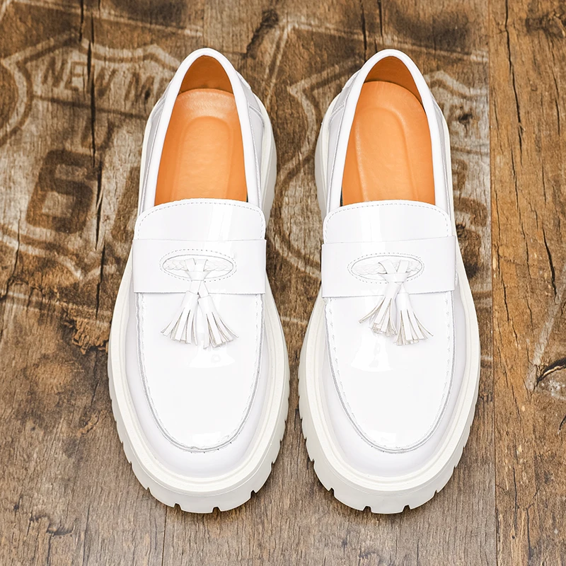 

Классические мужские туфли-оксфорды с круглым носком, деловые туфли с кисточками, мужское свадебное платье, официальная обувь для выпускного вечера