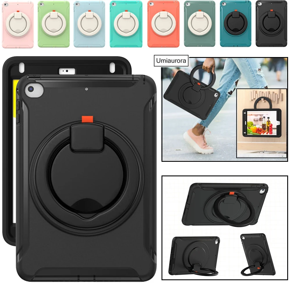

For IPad Mini 4 5 9.7 7th 8th 9th 10.2 10th 10.9 11th Gen A16 12th 11 inch Shockproof Silicon PC Tablet Case Stand Armor Funda