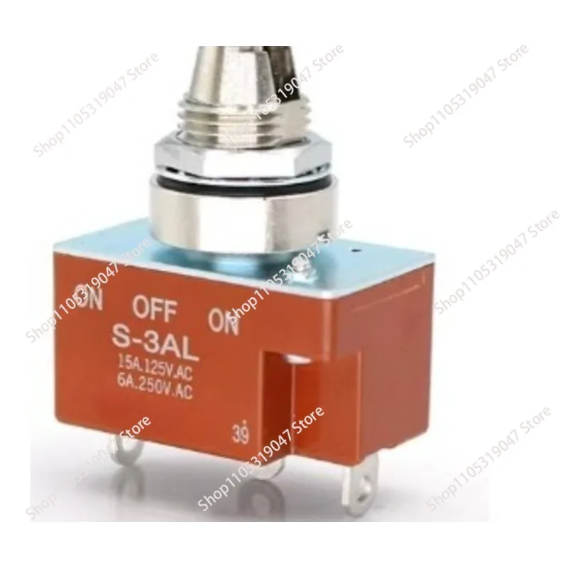 S-3AL 3-Pin 3-Speed Rocker Switch 12MM IP68 - Waterproof Industrial Toggle Switch