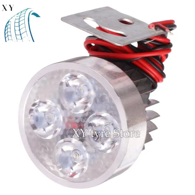 Cute LED Motorbike E-bike Headlamp Super Bright Light Waterproof Bulb Car Styling Motorcycle Headlight