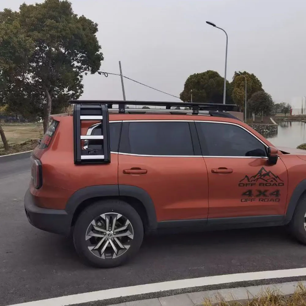 For Great Wall Haval DARGO 2020-2023 Aluminum Alloy Roof side ladder Car rear window folding ladder Modification accessories