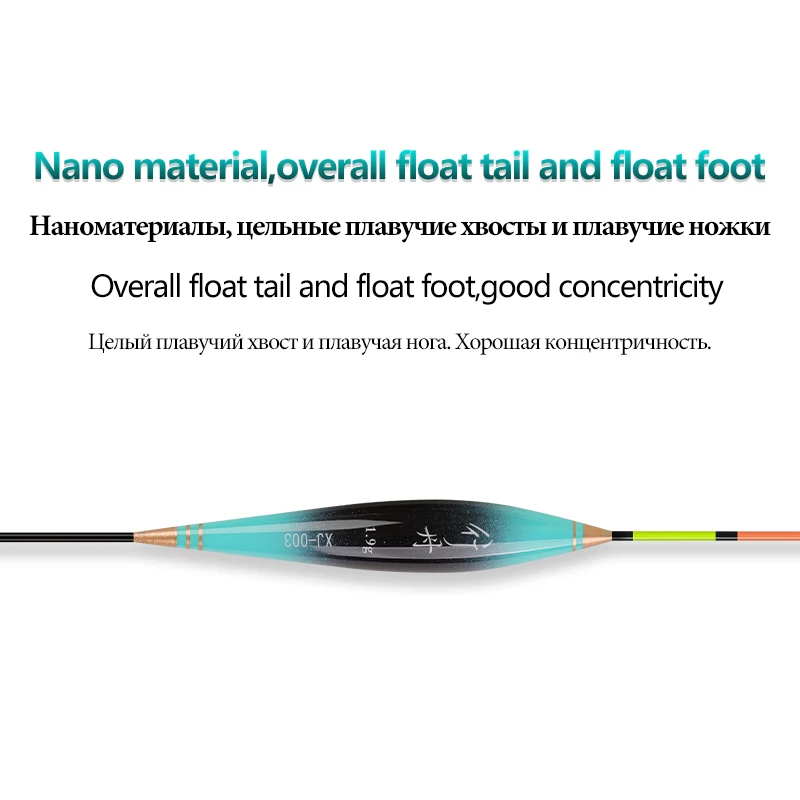 3Pieces Lead Free Floats+1 Bag Hooks+1 Buoy Rest Self-Stand Float Fresh Water Fishing Float Tackle Tools Accessories