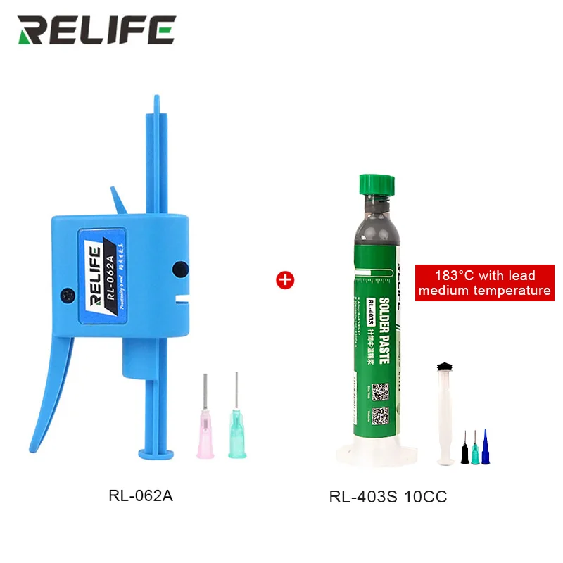 RELIFE New RL-062A/Flux 10CC183℃/138℃/ 227℃/Solder Paste Welding Paste Tin Liquid BGA Soldering Fluxes for PCB BGA Rework Repair