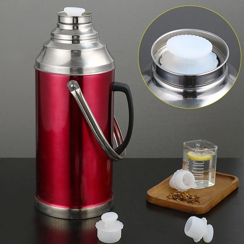 3.5/4cm Heat Preservation Vacuum Flasks Silicone Plug Thermos Cork Vials Lid Containers Bottom Kettle Stopper Kitchen Wholesale