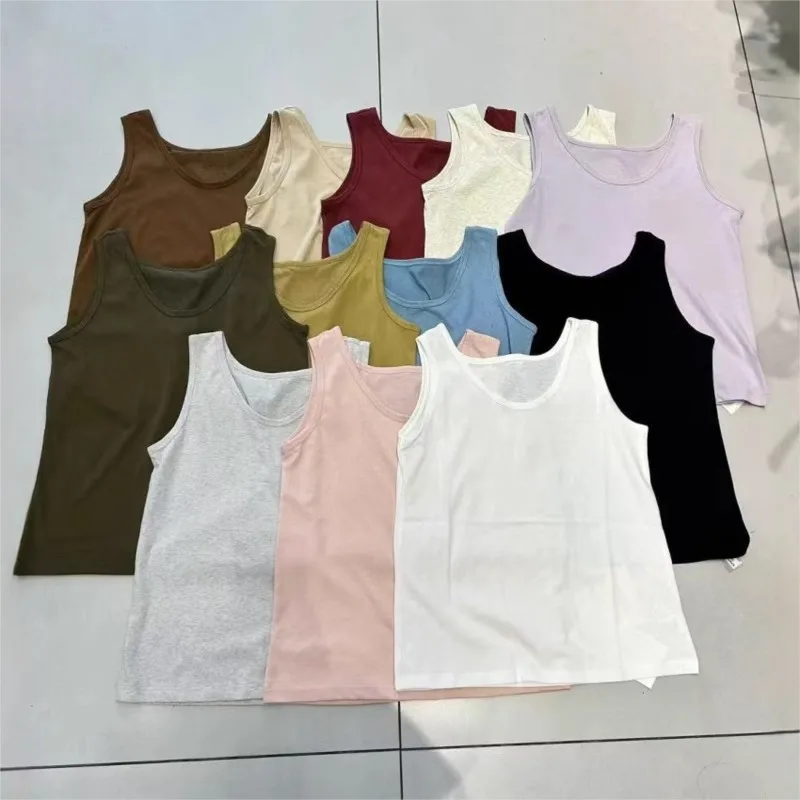 Johnature Summer U-neck Korean Snowflake Cotton Simple Loose Sleeveless Women Fashion Versatile Layering Casual Dsrape Tops Vest