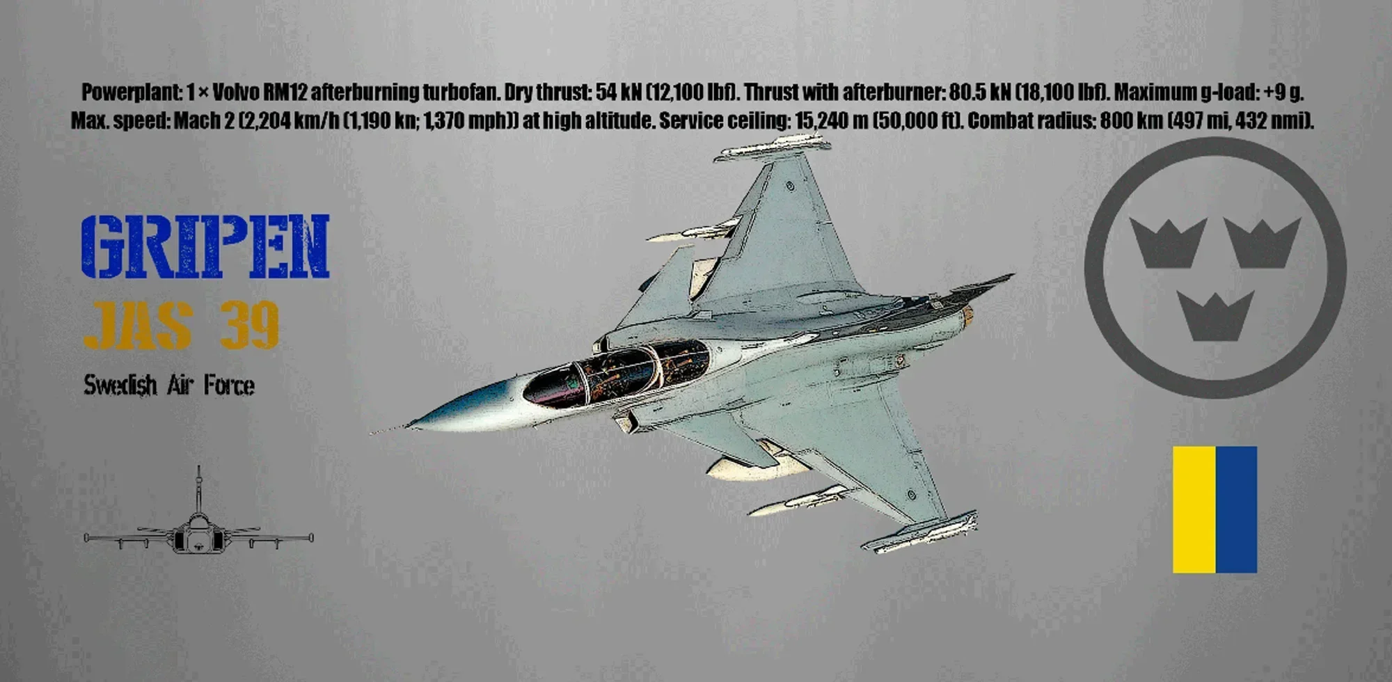 Swedish Air Force Jas 39 Gripen Fighter T-Shirt 100% Cotton O-Neck Summer Short Sleeve Casual Mens T-shirt Size S-3XL