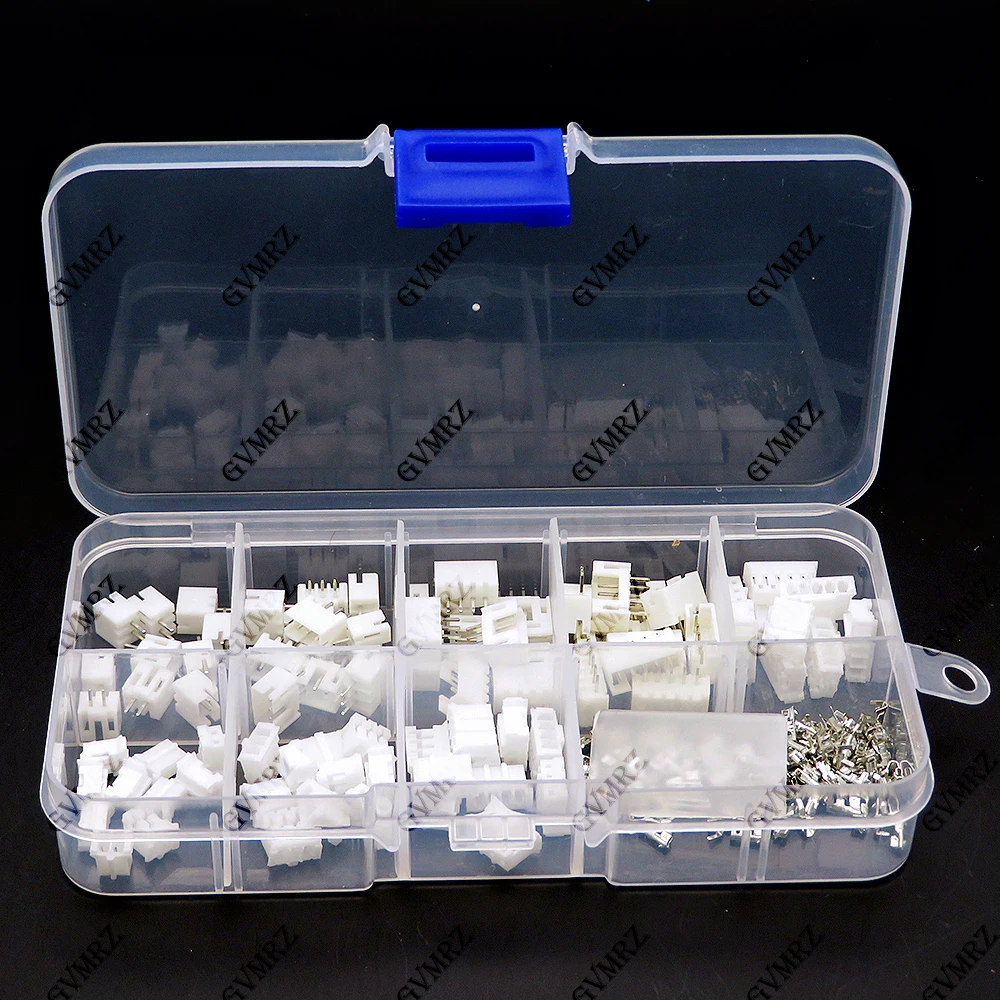 230PCS/lot PH2.0 2p 3p 4p 5 pin 2.0mm Pitch Terminal Kit Housing Pin Header JST Connector Wire Adaptor PH Kits for 3D printer 2P