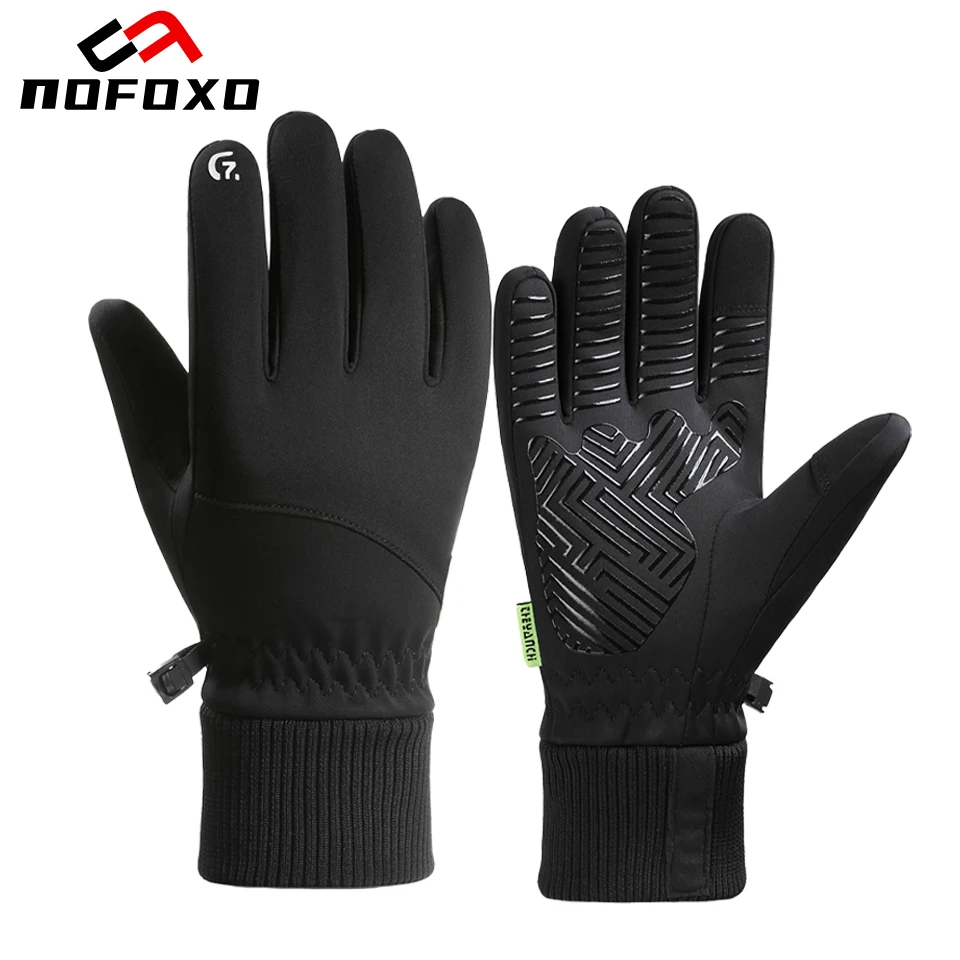 AliExpress nofoxo NOFOXO Winter Waterproof Touchscreen Cycling Gloves Nonslip Motorcycle Snow Ski Driving Sports Gloves Snowboard Thick Gloves
