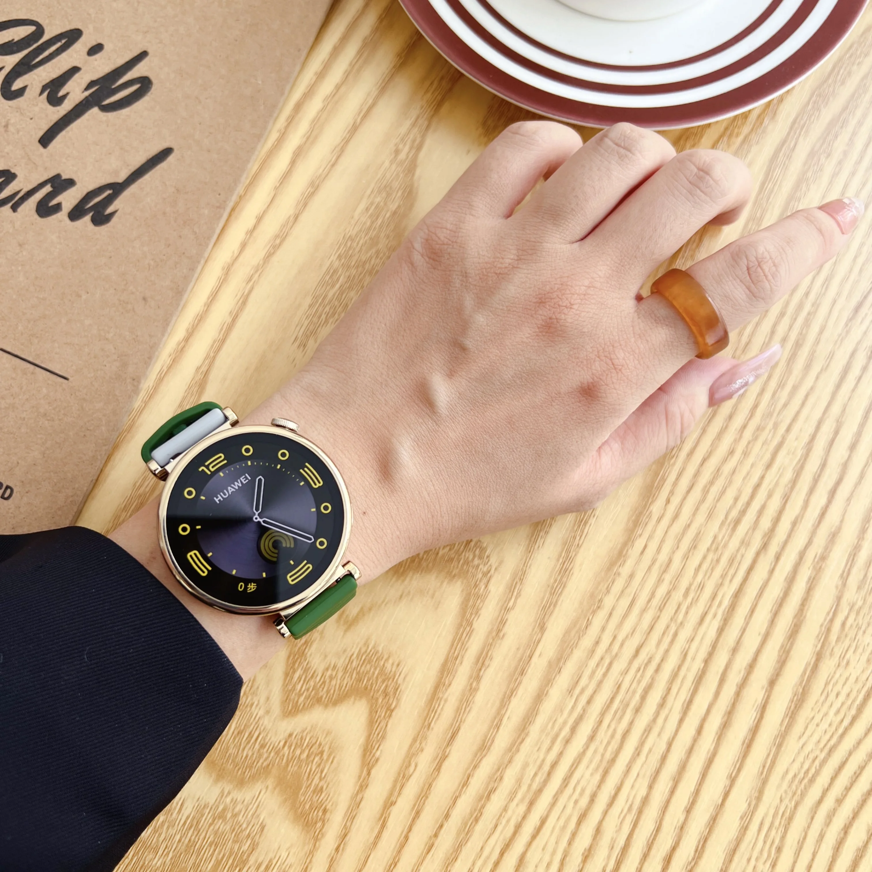 여성용 실리콘 시계 밴드 스트랩, 화웨이 워치 GT4 5 41mm, 여성용 스마트워치 스트랩, 18mm