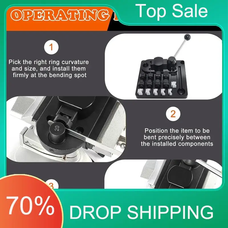 ^AT03 Top Ring Bender,Ring Bending Tool Set For Spoon Heavy Duty With Jewelry Spoon Making Tool,Multi-Functional DIY Maker Machi
