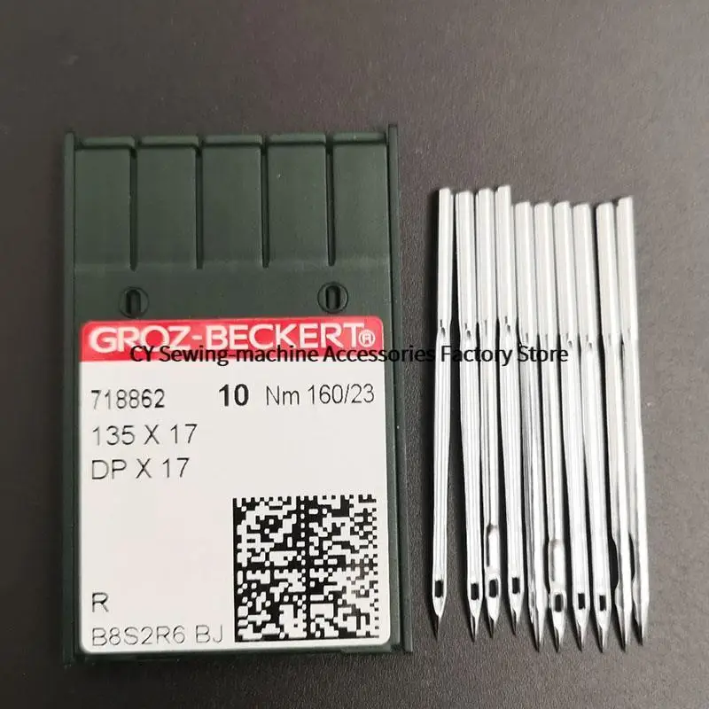 10pcs Germany Grozbeckert DP*17 DPX17 Needles Heat-proof Gold Needle Silver Needle for Synchronous Computer Pattern Sewing