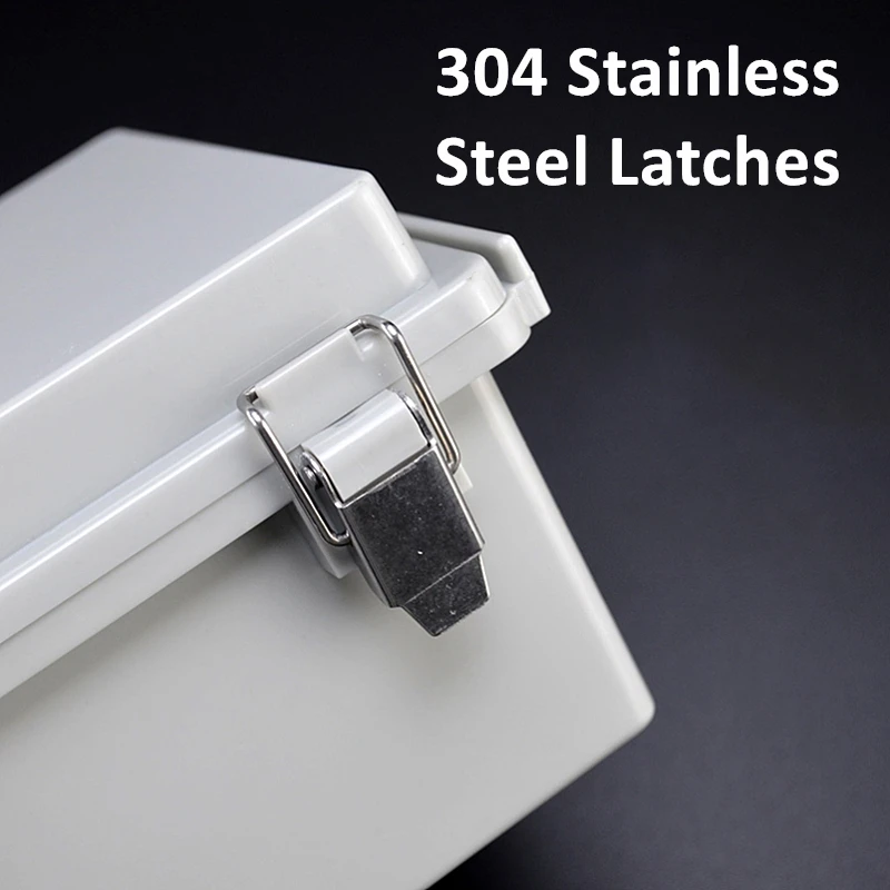 New Heighten Size 210x110x100mm Waterproof Distribution Power Casing With Gray Cover For Electrical Projects Ready To Use Kit