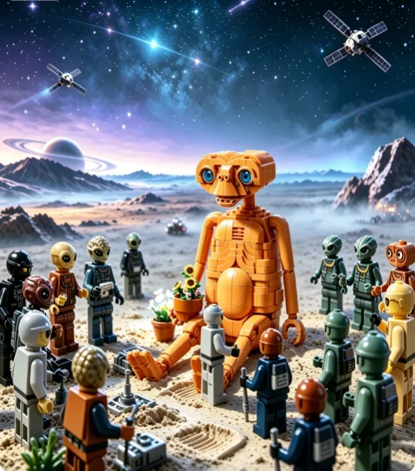 2026 New Products in Stock Creative 1226 DIY Alien Model Toys, Home Decoration, and Adult Christmas Gifts