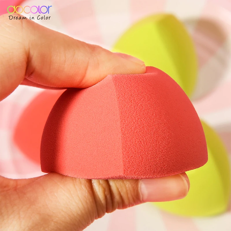 Docolor 4Pcs Makeup Sponge Cosmetic Puff Bulk Wholesale Beauty Egg Set Water Drop Puff Makeup Egg Super Soft Make Up Blender