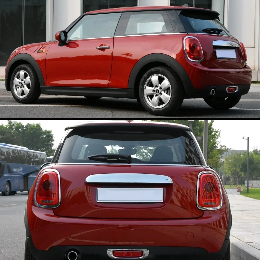 Car Original Rear Chrome Light Frame Taillight Ring Replacement for MINI Cooper One S F55 F56 F57 OEM #63217351431 Accessories