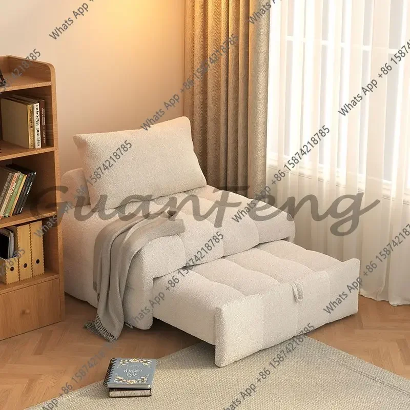 C Single And Double Sofa Bed Folding Dual-purpose Small Apartment Living Room Multi-functional Two-in-one Pull-out X