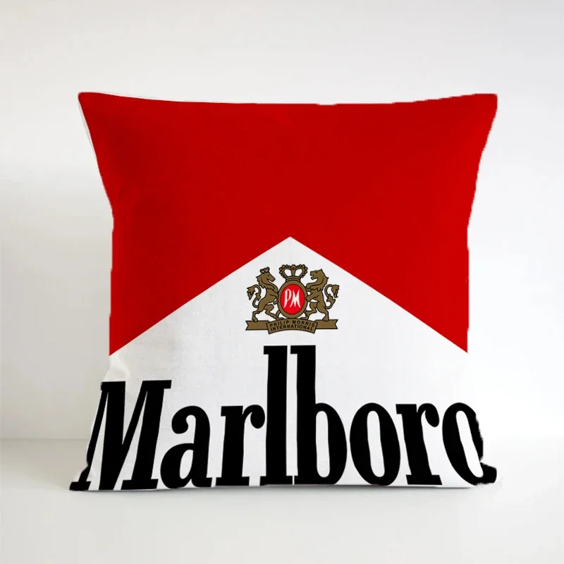 Marlboros Pillowcases Square Decorative Pillows for Sofa Cover Short Plush Cojines Cushions Gift Double-size Pilow Cases Pillow