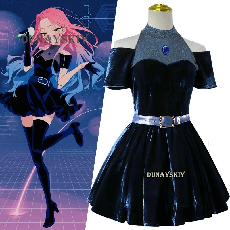 Anime Alien Stage Mizi Cosplay Kleid Kostüm Bühne Idol Performance Kleidung Halloween Frauen Abendkleid Kostüm Party Outfit