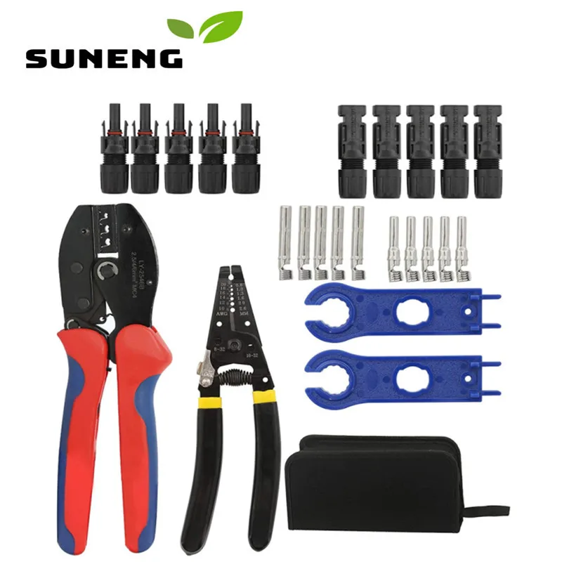 Solar Tools Kit  Multi tools Wire Crimper Tools Kit for 2.5/4.0/6.0mm² Solar Panel PV Cable 10 Pair Solar Connector Assembly