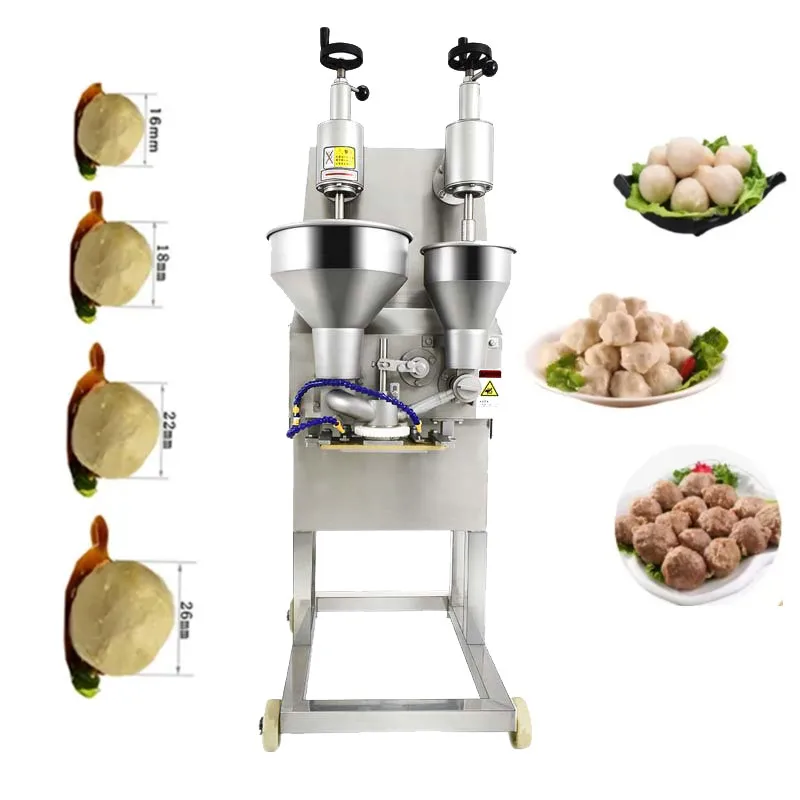 Macchina per la formatura di polpette industriale, macchina per la lavorazione di polpette ripiene