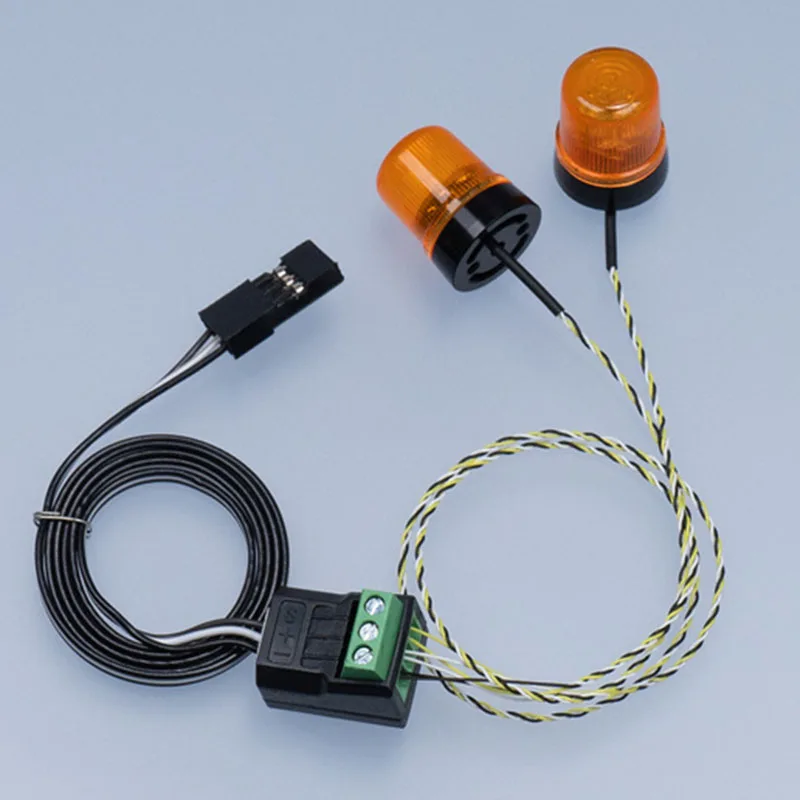 2 pezzi LED rotante luce ingegneria illuminazione per 1/14 Tamiya RC camion SCANIA 770S R620 Volvo BENZ MAN Car